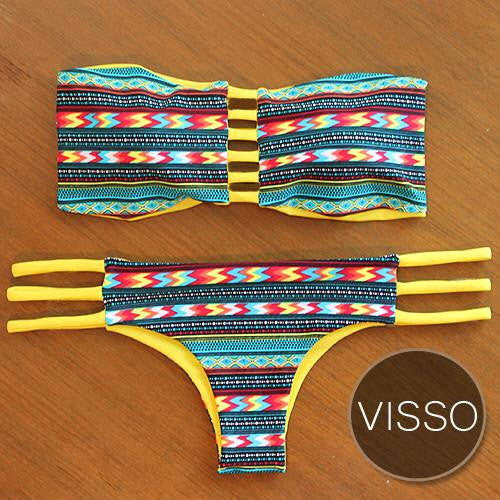 VISSO Bandeau Brazilian Bikini